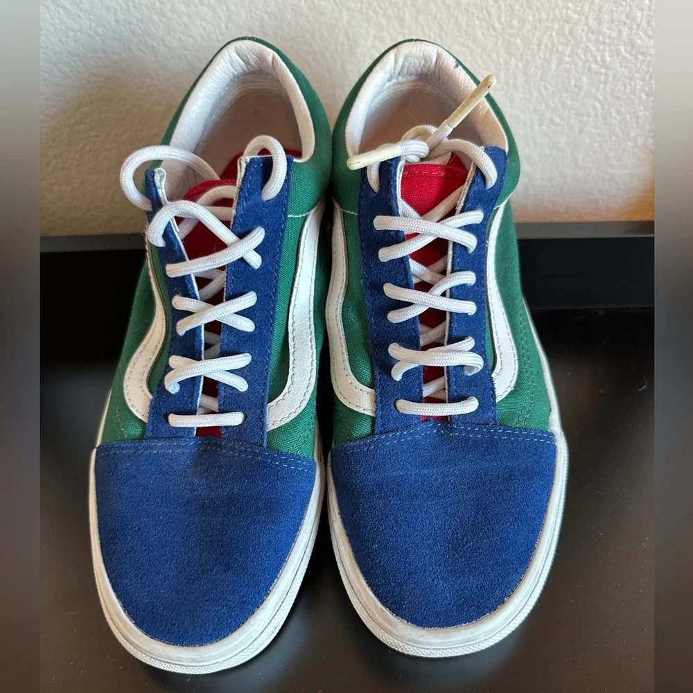 Vans Old Skool Yacht Club women’s size 8.0 Multi Color Block Canvas & Suede